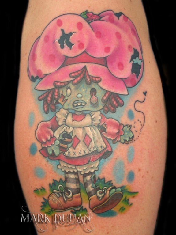 ZOMBIE STRAWBERRY SHORTCAKE by Mark Duhan TattooNOW